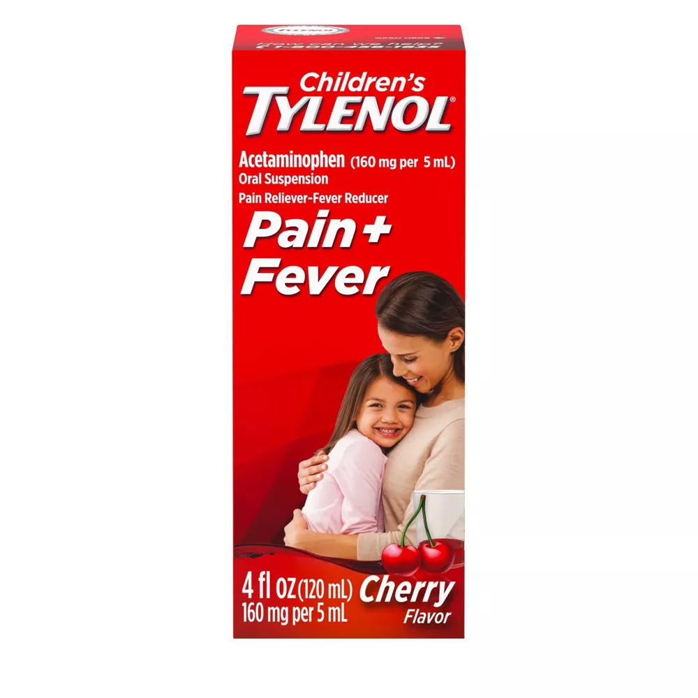 Tylenol Childrens Pain Reliever And Fever Reducer, Cherry Flavor, 4 Oz