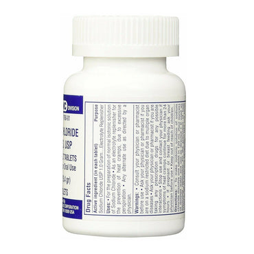 CMC Sodium Chloride 1 Gm USP Normal Salt Tablets, 100 Ea