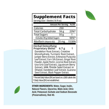 Herbal Clean Bng Enterprises Q Carbo Liquid Straw Drinks, Mango, 16 Oz