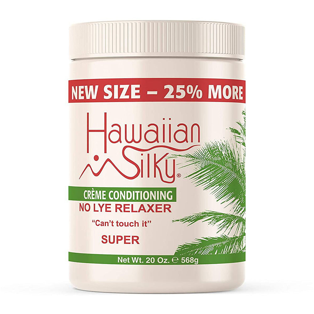 Hawaiian Silky Creme Conditioning No Lye Relaxer Super Intense Hair Straightening and Conditioning 20Oz (568g)