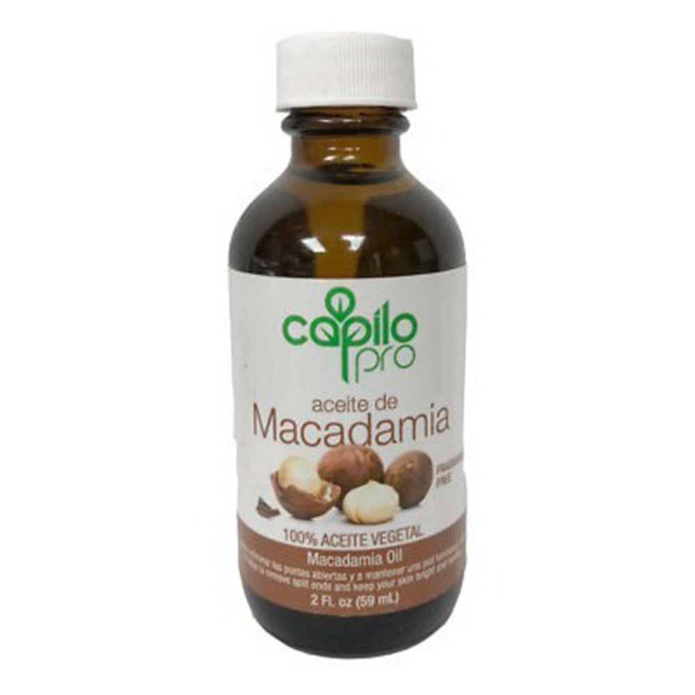 Capilo Pro Macadamia Oil Hair Nourishing Shine Repair Oil 2Oz (59ml)