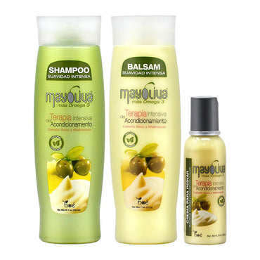 Boe Mayoliva Mas Omega3 Shampoo, 11 Oz