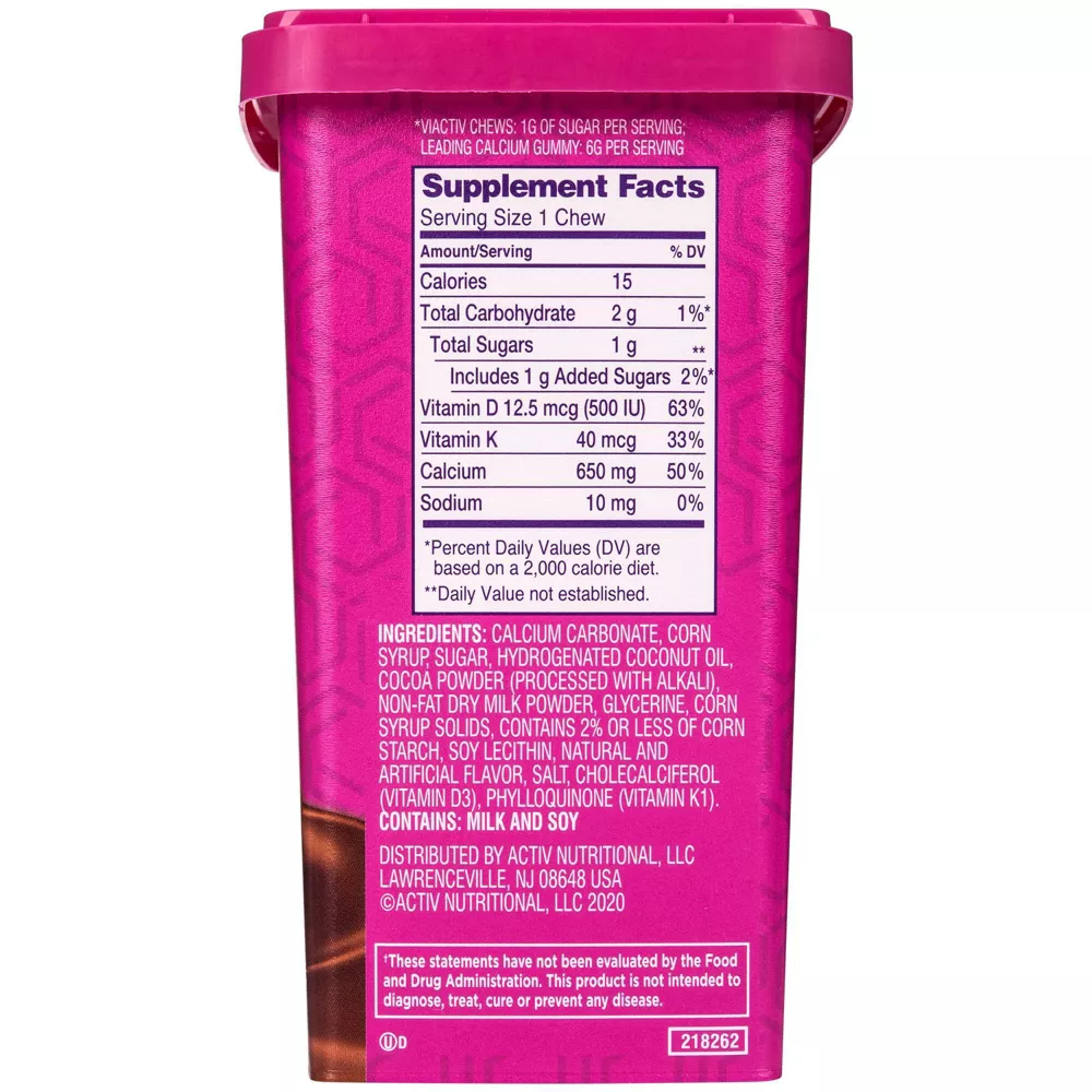 Viactiv Calcium Plus D, Milk Chocolate Soft Chews, 100 Ea