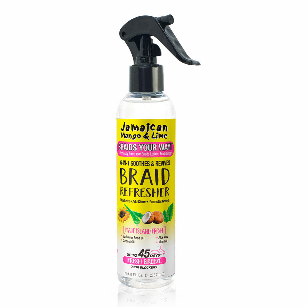 Jamaican Mango and Lime Braids Your Way 6 In 1 Soothes and Revives Braid Refresher, 8 Oz