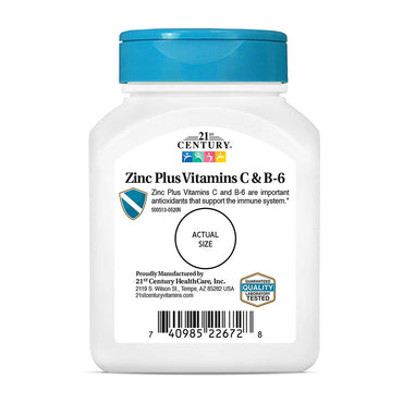 21st Century Zinc Chewable with C and B6, Cherry Chewables, 90 Ea