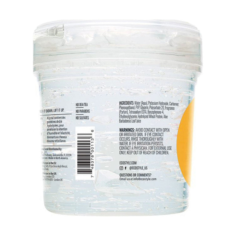 Eco Krystal Styler Professional Styling Gel For All Hair Types, 8 Oz