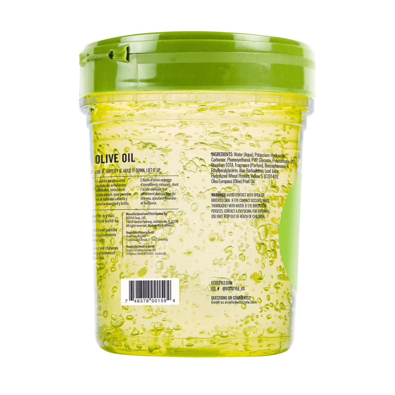 Eco Styler Professional Hair Styling Gel with Olive Oil, 10 Max Hold, 32 Oz