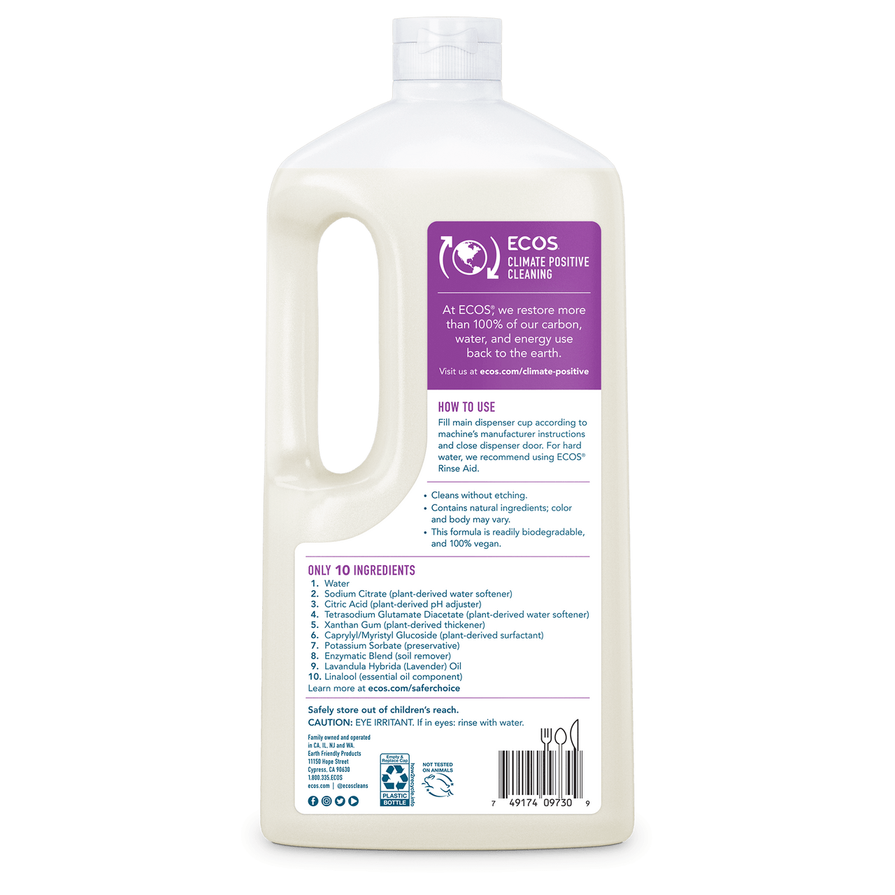 Earth Friendly Wave 100% Natural Auto Dishwasher Gel, Original Lavender, 40 Oz