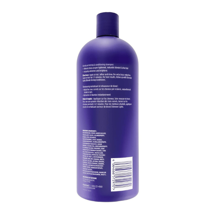 Clairol Professional Shimmer Lights Shampoo Blonde and Silver, 31.5 Oz