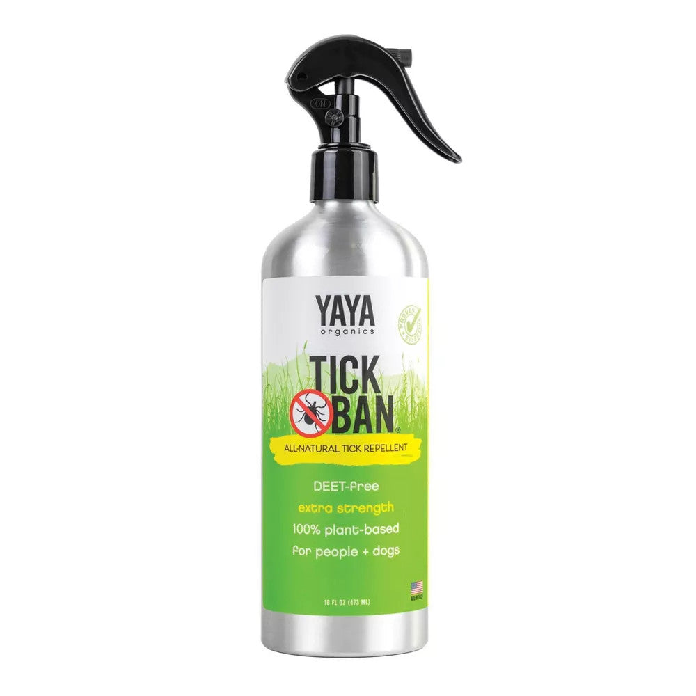 Yaya Organics Tick Ban All Natural Extra Strength Tick Repellent, 16 Oz