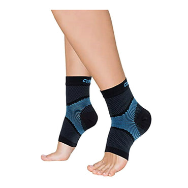Copper Fit Ice Plantar Fascia Compression Foot and Ankle Sleeve Infused With Menthol, 1 Pair