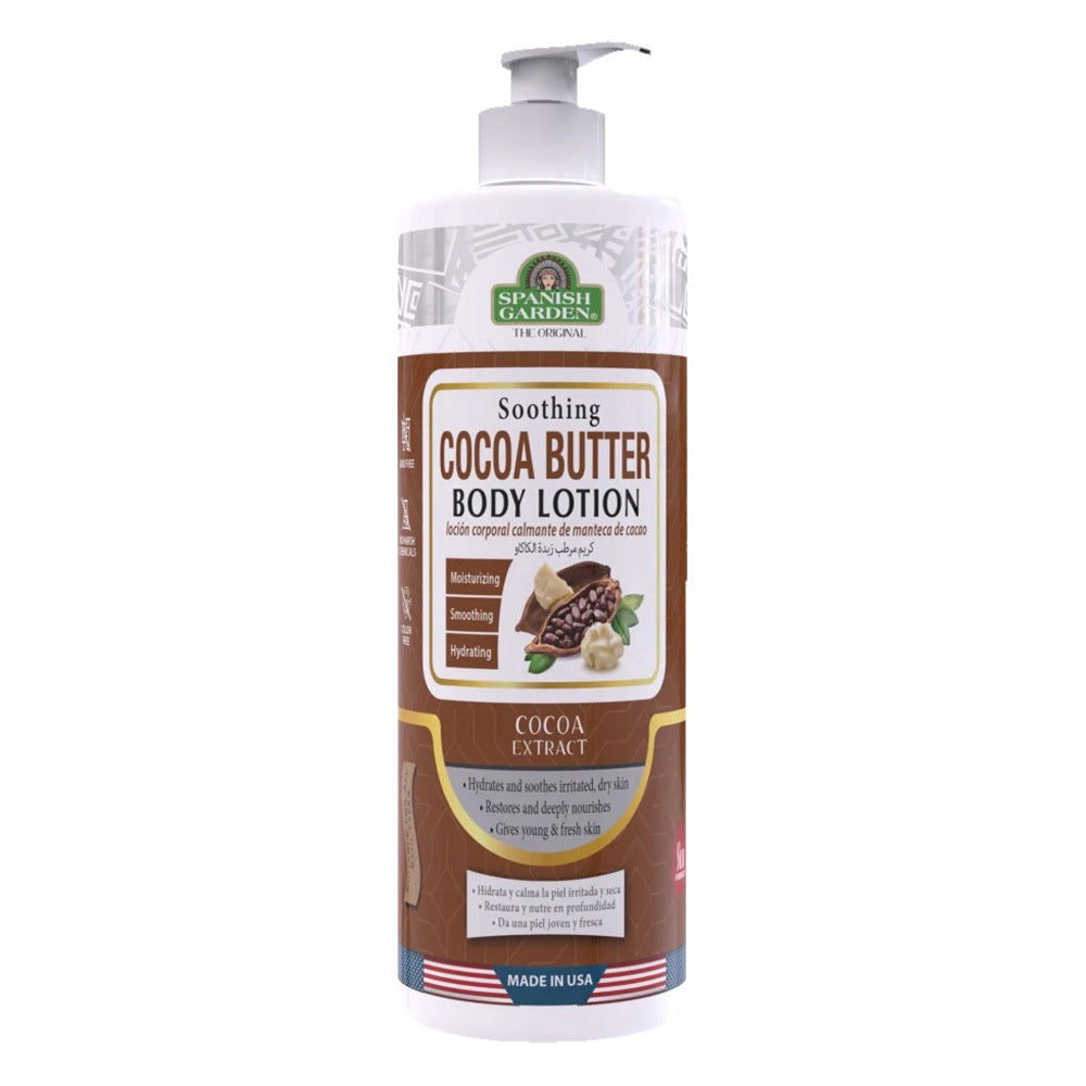 Soothing Cocoa Butter Body Lotion with Cocoa Extract 32Oz