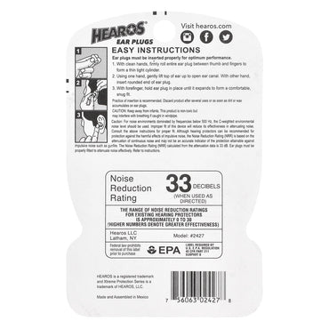 Hearos Xtreme Protection Series Ear Plugs, 14 Pairs