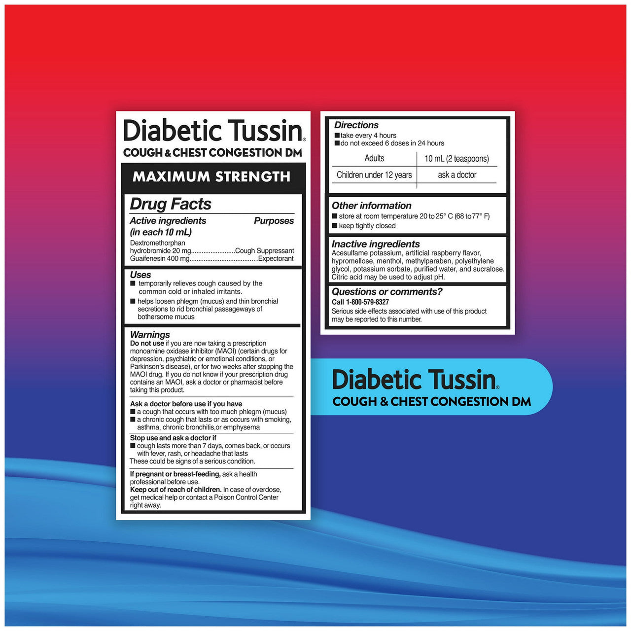 Diabetic Tussin Dm Cough Suppressant/Expectorant Maximum Strength - 8 Oz
