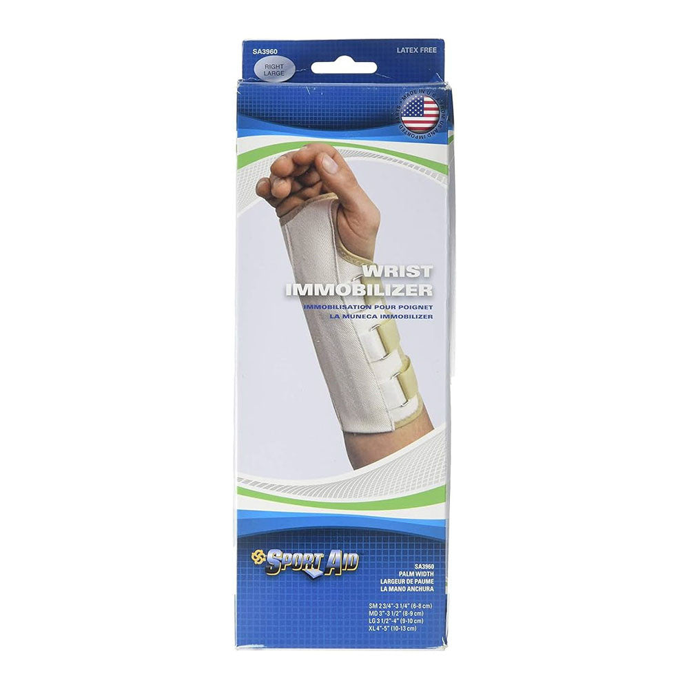 Sport Aid Cock Up Wrist Splint Right, Large, 1 Ea
