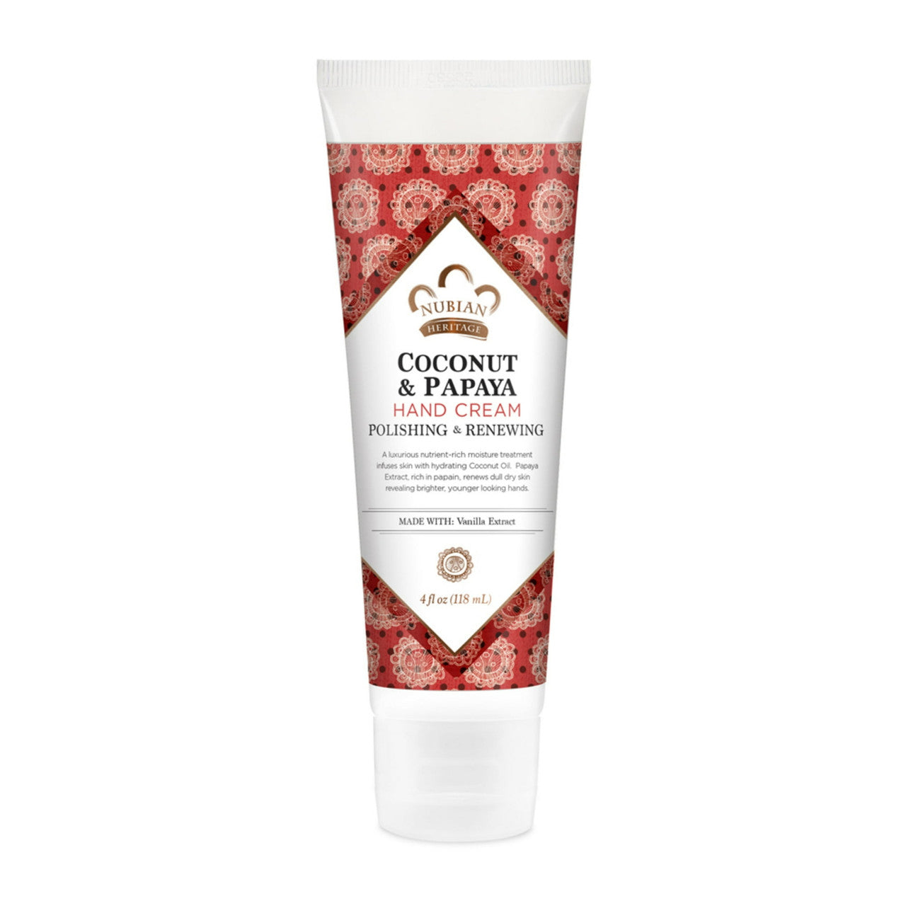 Nubian Heritage Coconut And Papaya Hand Cream, 4 Oz