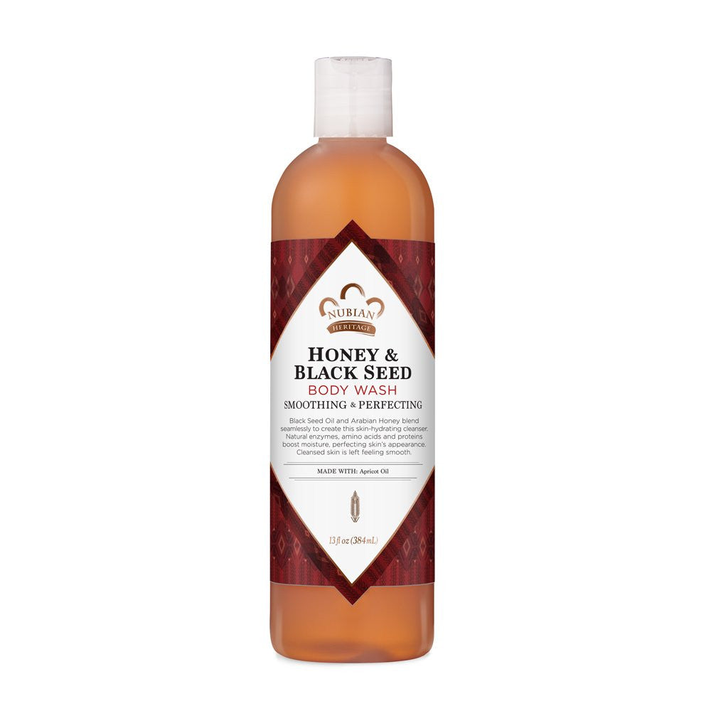 Nubian Heritage Honey and Black Seed Body Wash, 13 Oz