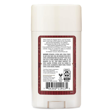 Nubian Heritage 24 Hour Natural Deodorant Honey And Black Seed, 2.25 Oz