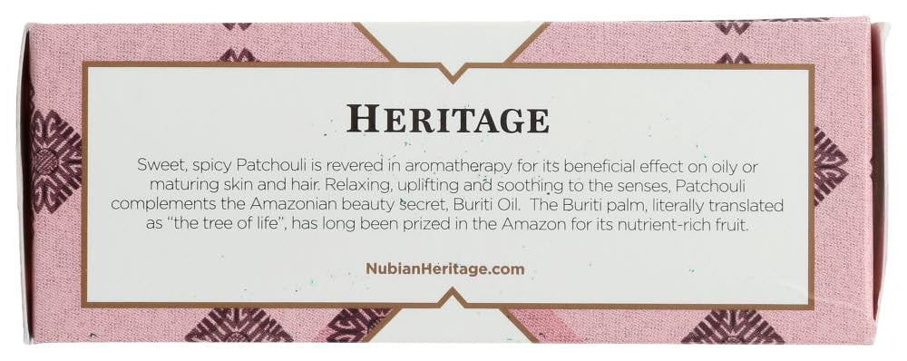 Nubian Heritage Patchouli And Buriti Bar Soap, 5 Oz
