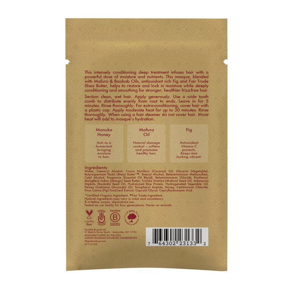 Shea Moisture Intensive Hydration Hair Mask, Manuka Honey And Mafura Oil, 2 Oz