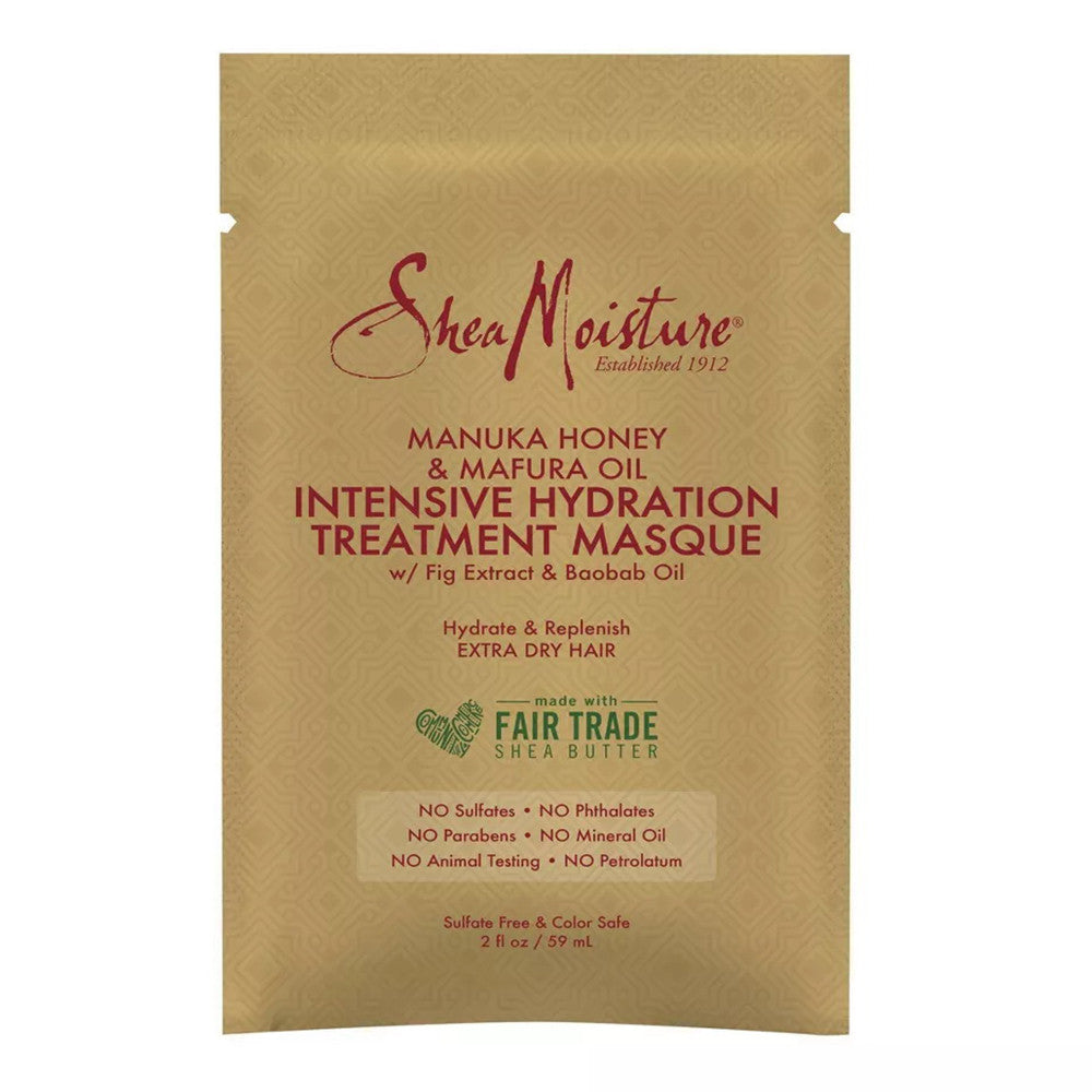 Shea Moisture Intensive Hydration Hair Mask, Manuka Honey And Mafura Oil, 2 Oz