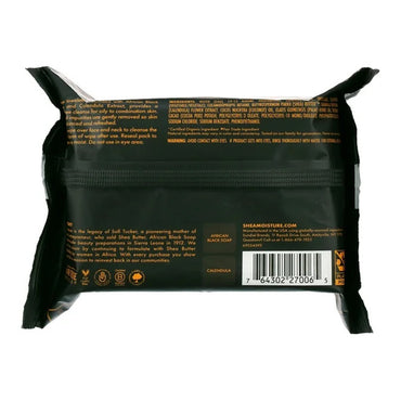 SheaMoisture African Black Soap Facial Wipes, 30 Ea