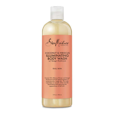 Shea Moisture Coconut and Hibiscus Illuminating Body Wash, Dull Skin, 13 Oz