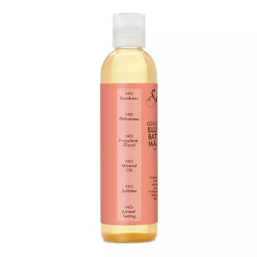 Shea Moisture Bath, Body And Massage Oil, With Coconut And Hibiscus - 8 Oz