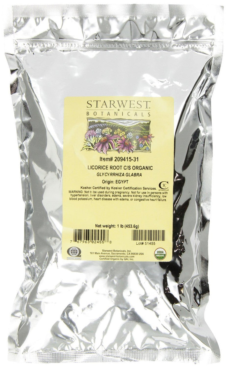 Starwest Botanicals Licorice Root Loose Cut And Sifted, 1 Lb