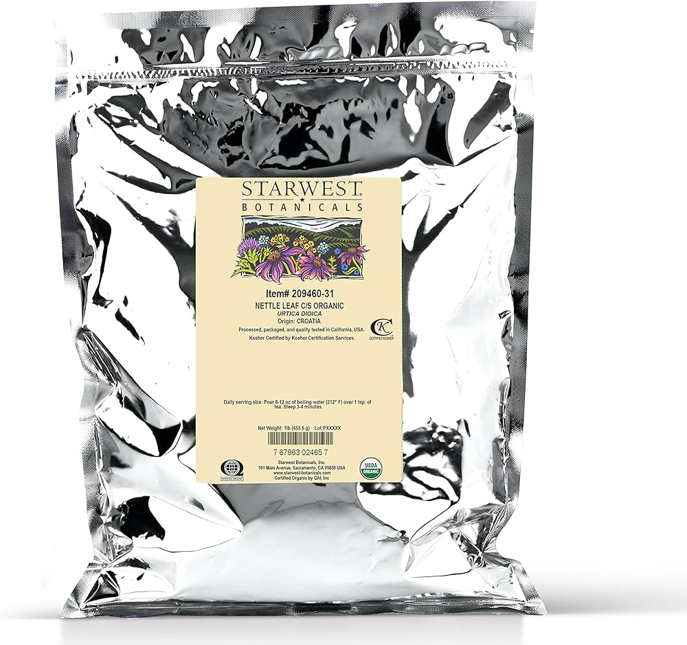 Starwest Botanicals Organic Nettle Leaf Cut And Shifted, 1 Lb