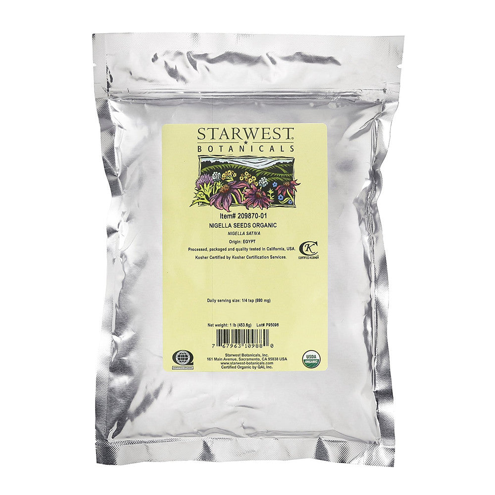 Starwest Botanicals Organic Nigella Seeds, 16 Oz