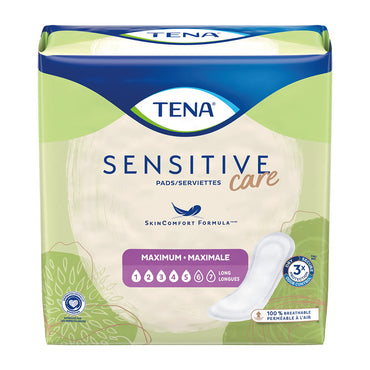 Tena Intimates Maximum Absorbency Incontinence Pads For Women, Regular Length, 14 Ea
