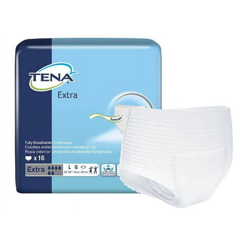Tena Protective Disposable Adult Underwear Extra Absorbency Large 16Ea