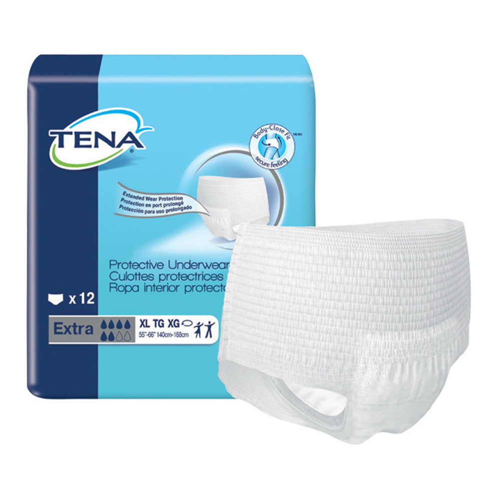 Tena Protective Disposable Adult Underwear Extra Absorbency X-Large 12Ea