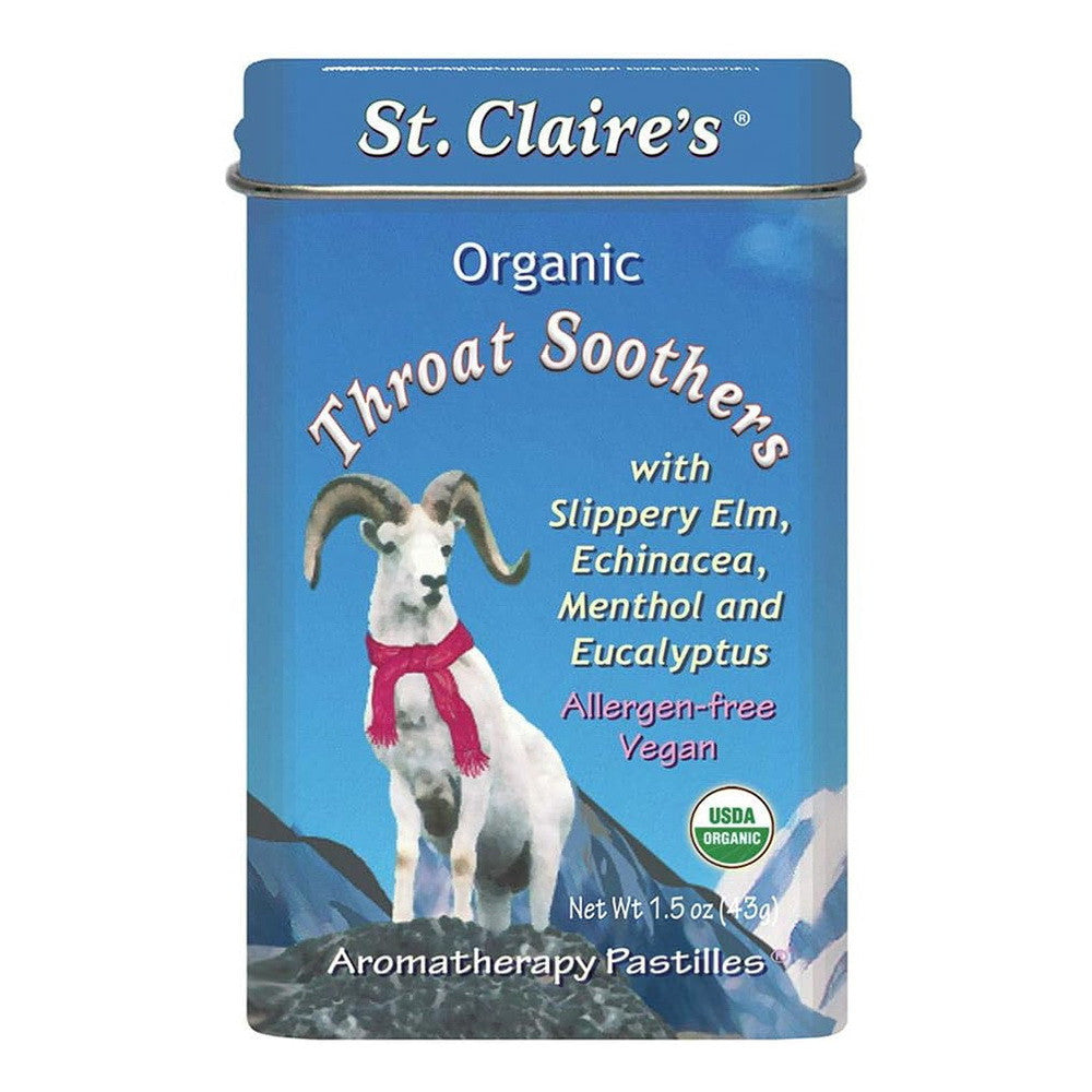 St. Claires Organic Throat Soothers Aromatherapy Pastilles, 1.5 Oz