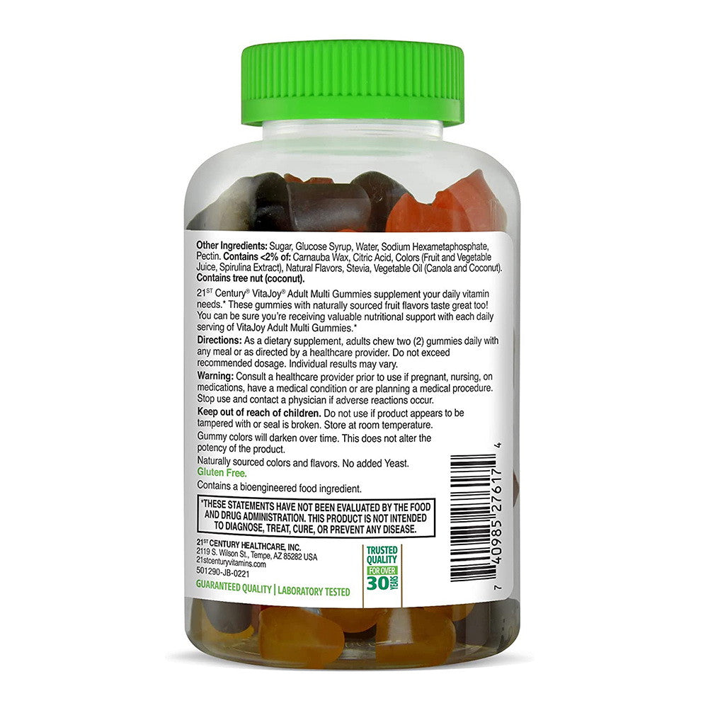 21St Century Vitajoy Adult Multivitamin Daily Vitamins And Minerals Gummies - 75 Ea
