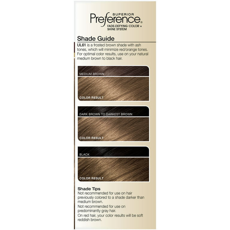 Loreal Paris Superior Preference Hi-Lift Hair Color and Shine System, UL 61 Ash BrownKit ,1 Ea