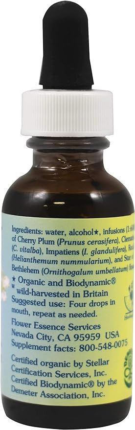 Five Flower Formula Herbal Supplement Dropper By Flower Essence - 1 Oz