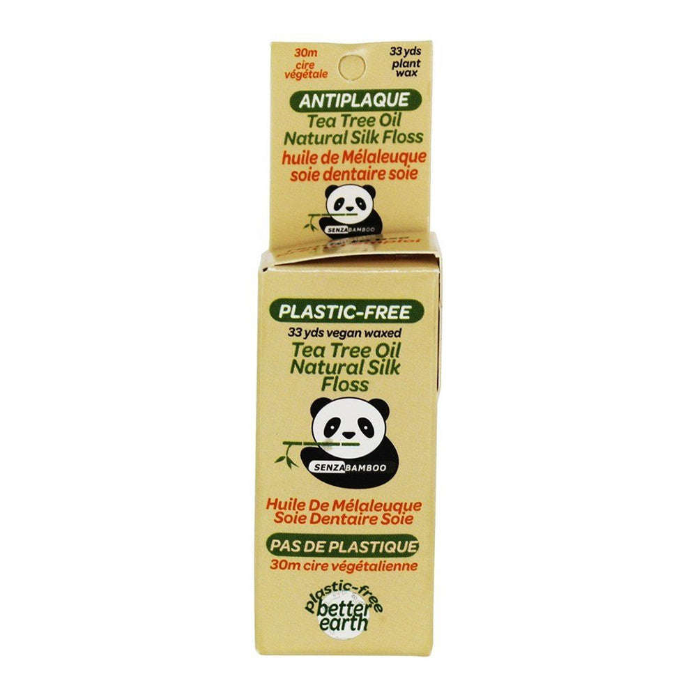 Senza Care Natural Silk Floss, Tea Tree Oil, 1 Ea
