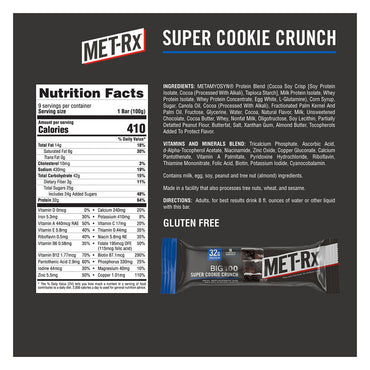 Met Rx Big 100 Colossal Super Cookie Crunch, 32g Protein