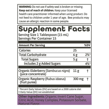 Dynamic Health Elderberry and Honey Tonic with Antioxidants, 8 Oz