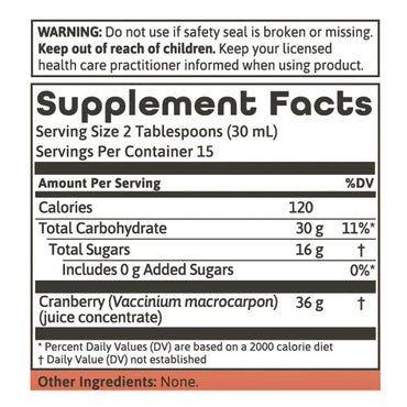 Dynamic Health Cranberry Concentrate of Antioxidants, 8 Oz