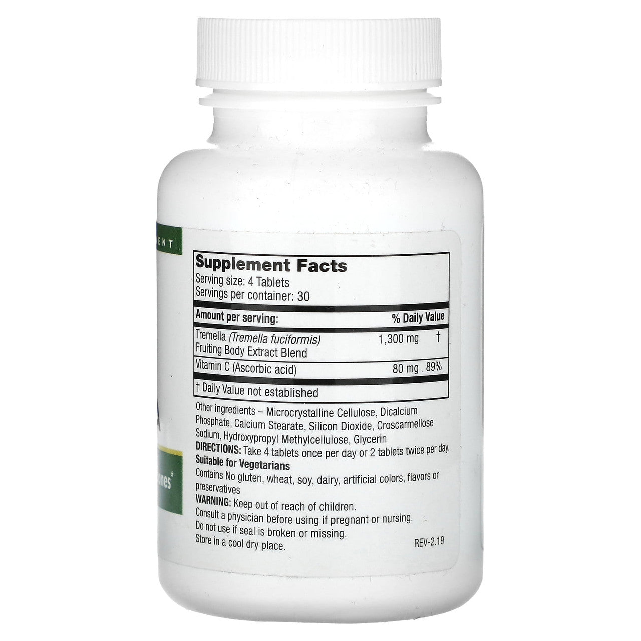 Mushroom Wisdom Super Tremella Vegetable Capsules, Supports Healthy Skin And Bones, 120 Ea