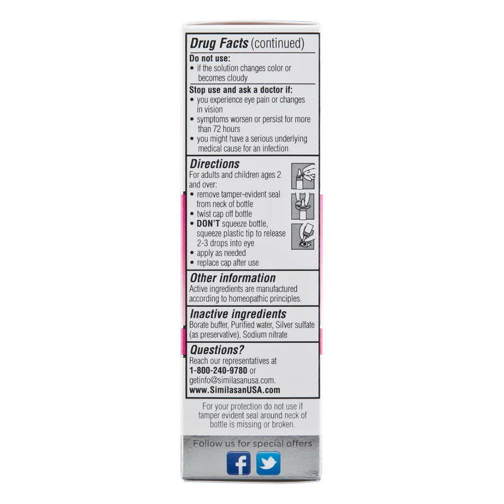 Similasan Pink Eye Relief Sterile Eye Drops, 0.33 Oz