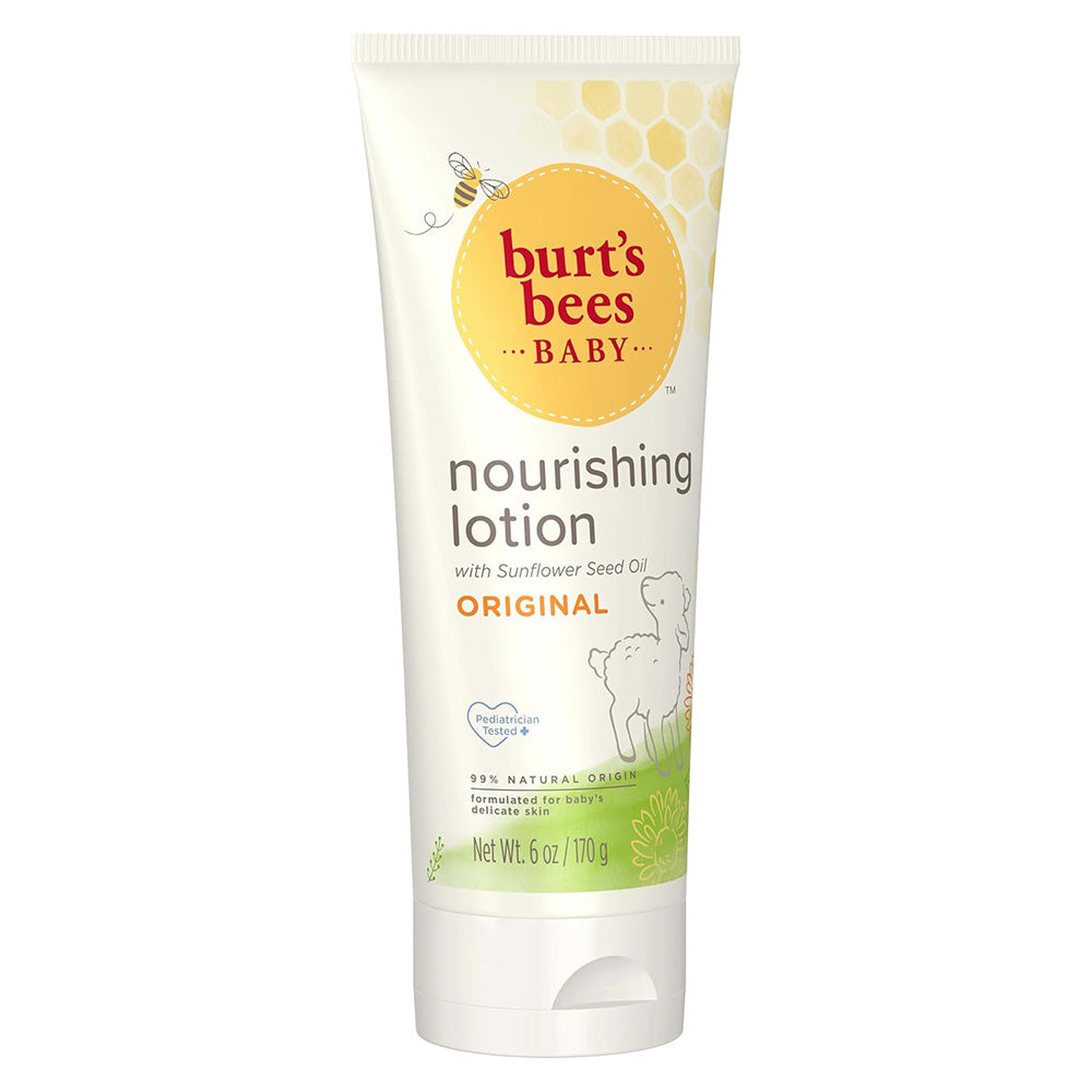 Burts Bees Baby Original Nourishing Lotion with Sunflower Seed Oil for Soft Skin 6Oz (170g)
