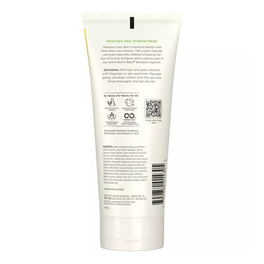 Burts Bees Sensitive Facial Cream Cleanser, Fresh, 6 Oz