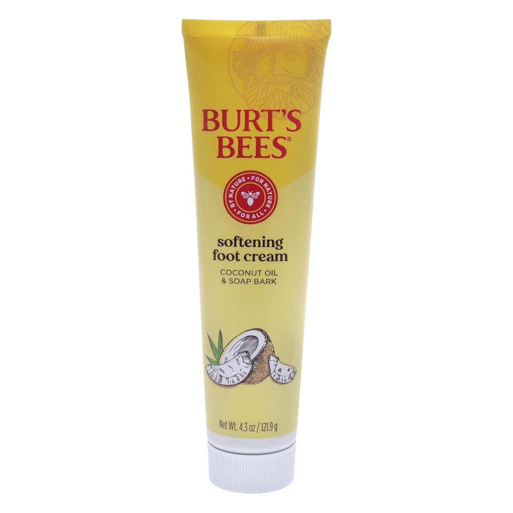 Burts Bees Coconut Oil and Soap Bark Softening Foot Cream 4.3Oz (121.9g)