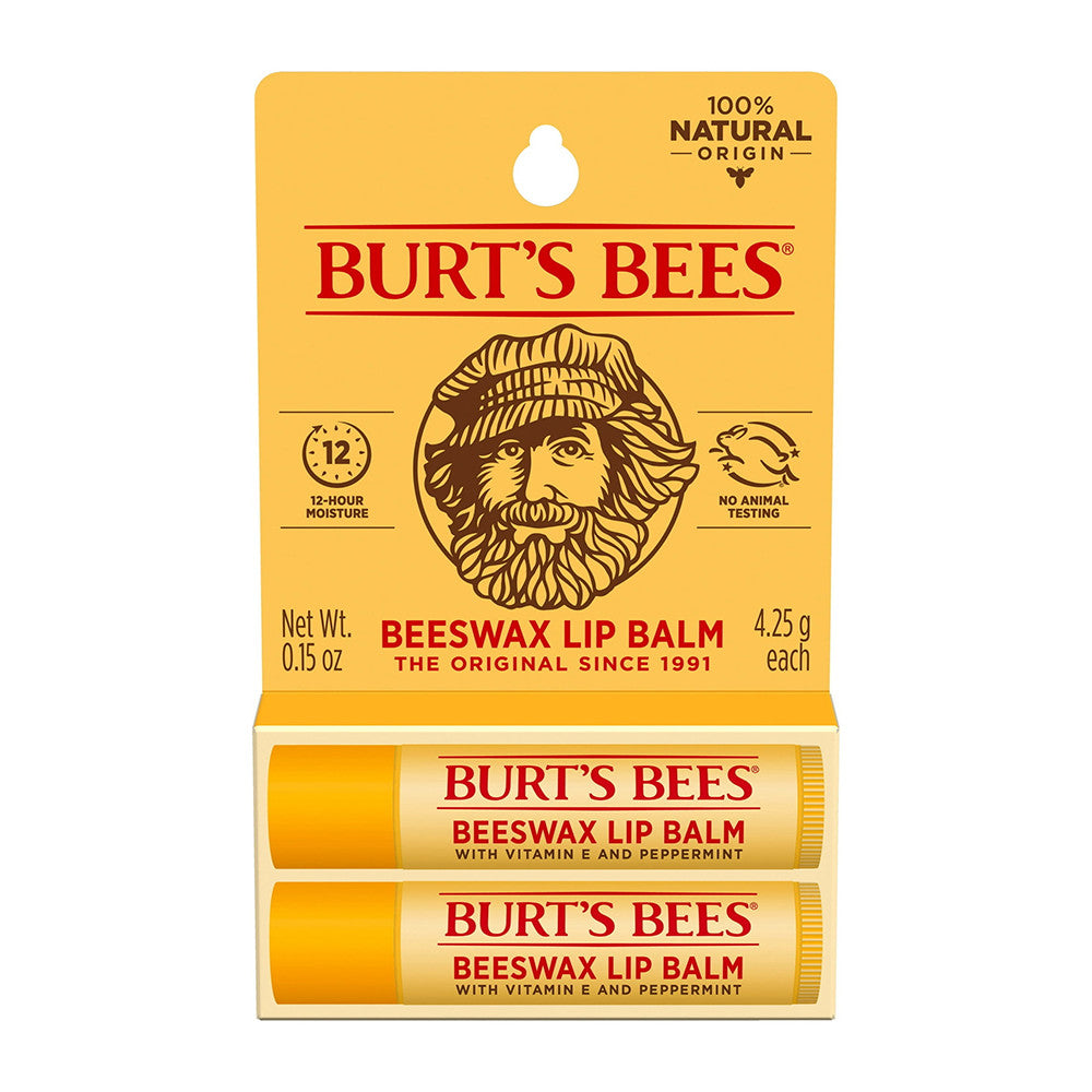 Burts Bees Beeswax Lip Balm With Vitamin E And Peppermint, 0.30 Oz