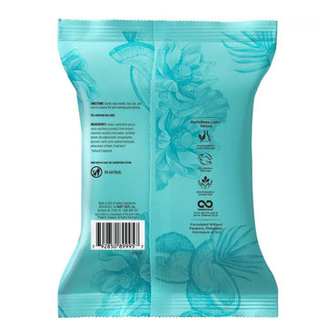 Burts Bees Micellar Cleansing Towelettes, Coconut And Lotus, 30 Ea