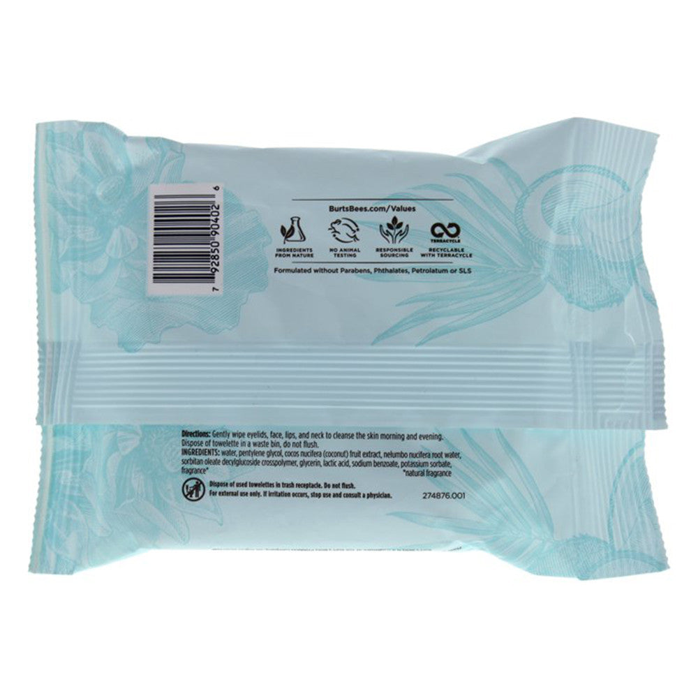 Burts Bees Micellar Makeup Removing Towelettes, 10 Ea